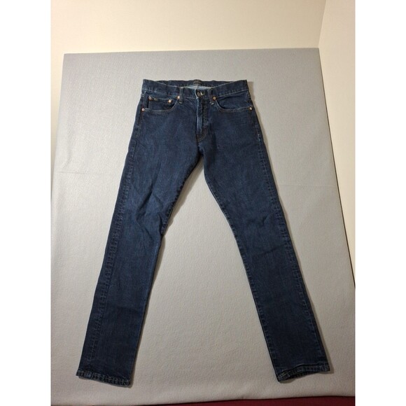 Polo Ralph Lauren Jeans Mens 32x34 Sullivan Slim Straight Blue Denim Stretch Zip